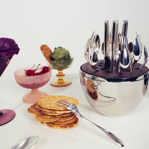 Mood Easy 24-piece silver plated flatware set for 6 people