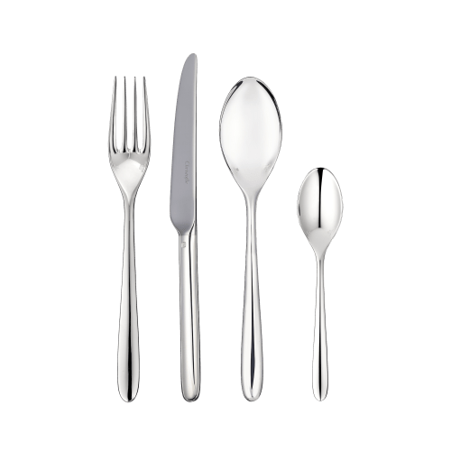 Mood Easy 24-piece silver plated flatware set for 6 people