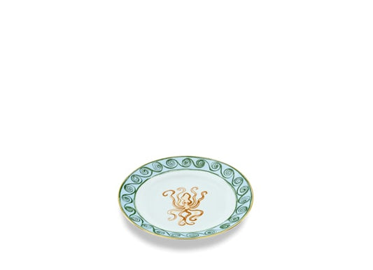 Il viaggio di Nettuno Terracotta Dessert Plate