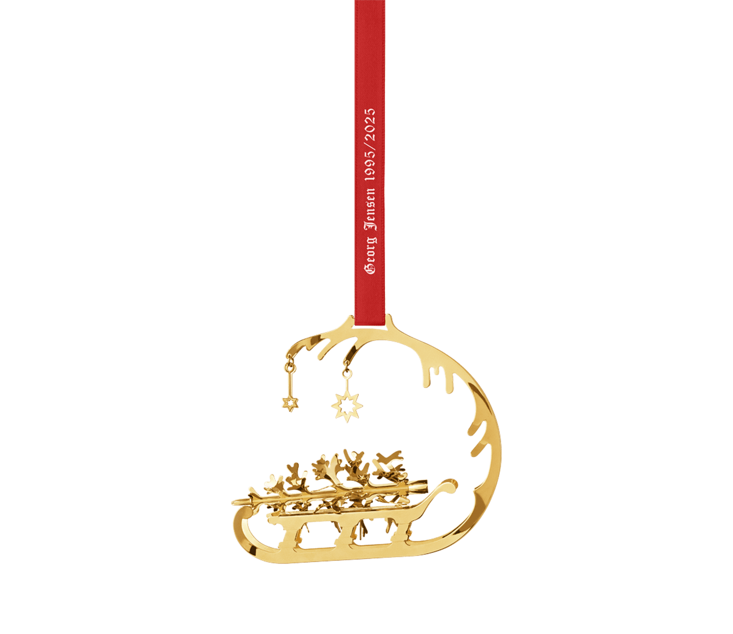 Sleigh Christmas Gold Plated