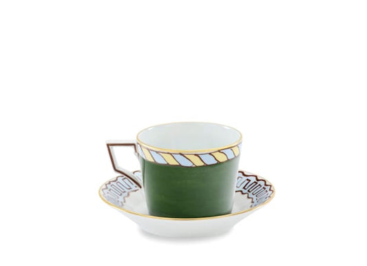 Il viaggio di Nettuno Pine Green Coffee Set For Two