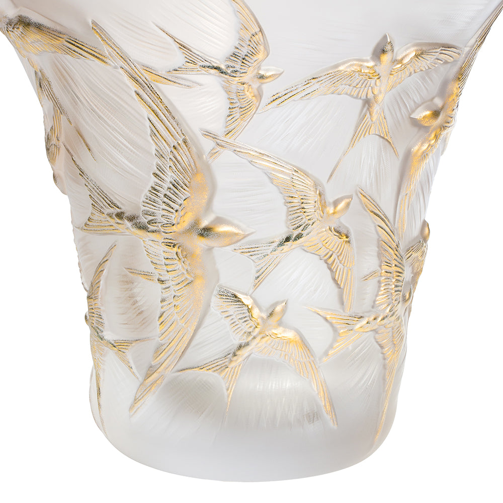 Hirondelles flared vase
