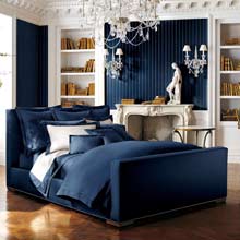 Argyle Navy Quilted Pillow case 65x65
