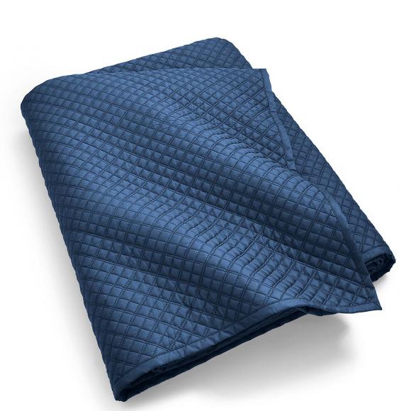 Argyle Navy Bedcover 275x235