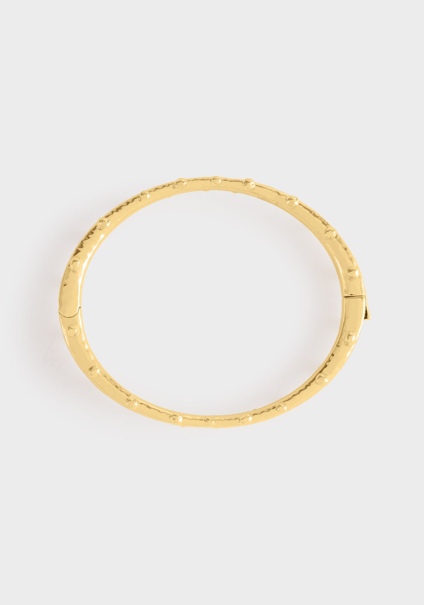 Milos Gold Hinged Bangle