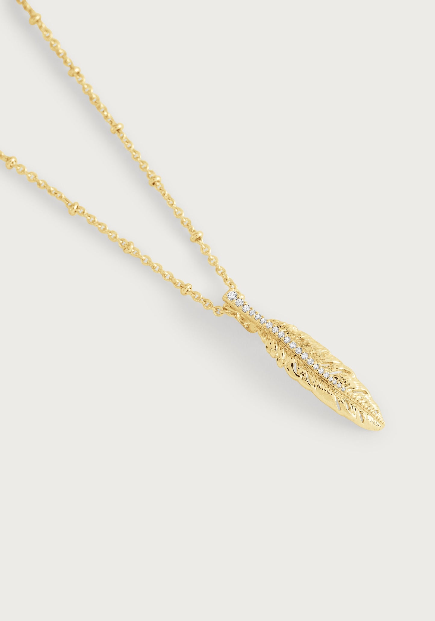 Feather Small Pendant Necklace