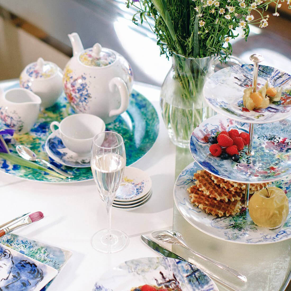 Les Bouquets De Fleurs Creamer