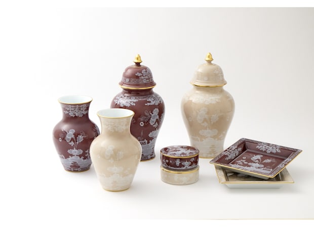 Oriente Italiano Castagna Potiche Vase