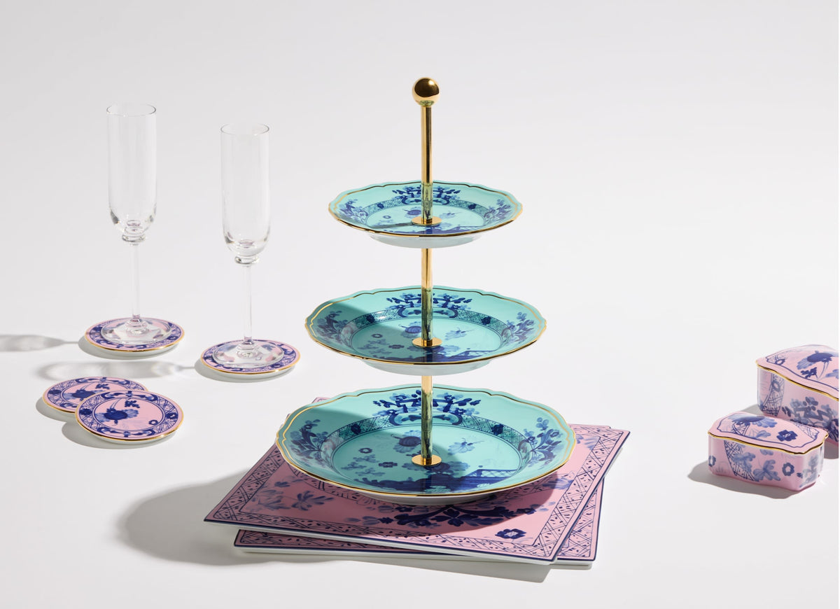Oriente Italiano 3-Tier Serving Stand Iris