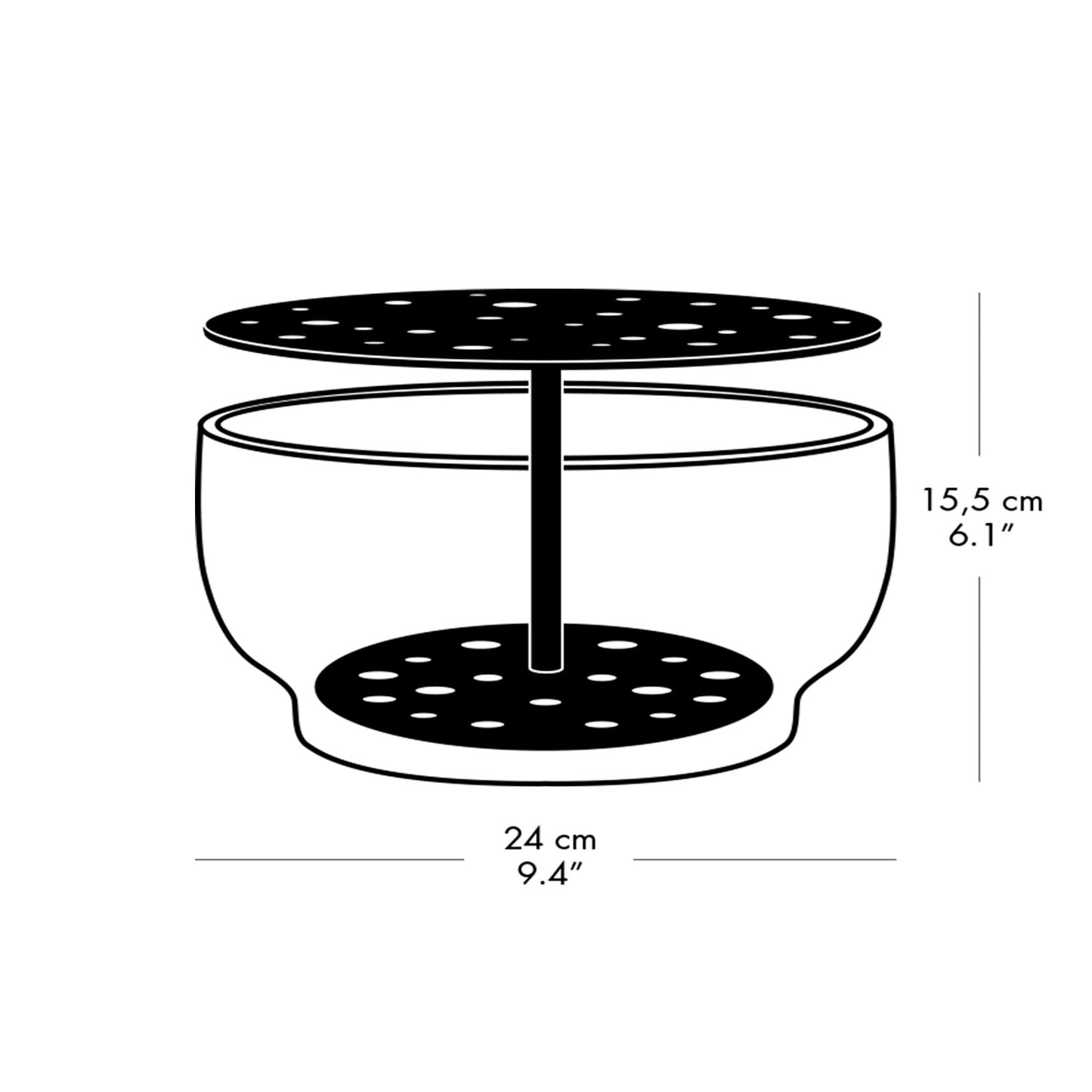 Ikebana Long Round Vase