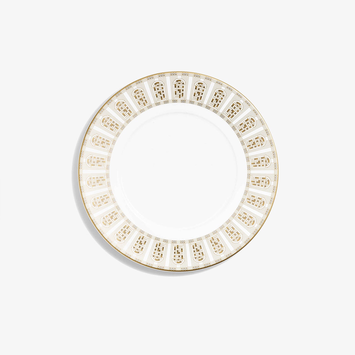 Arcadia Gold & Platinum Dessert Plates x2