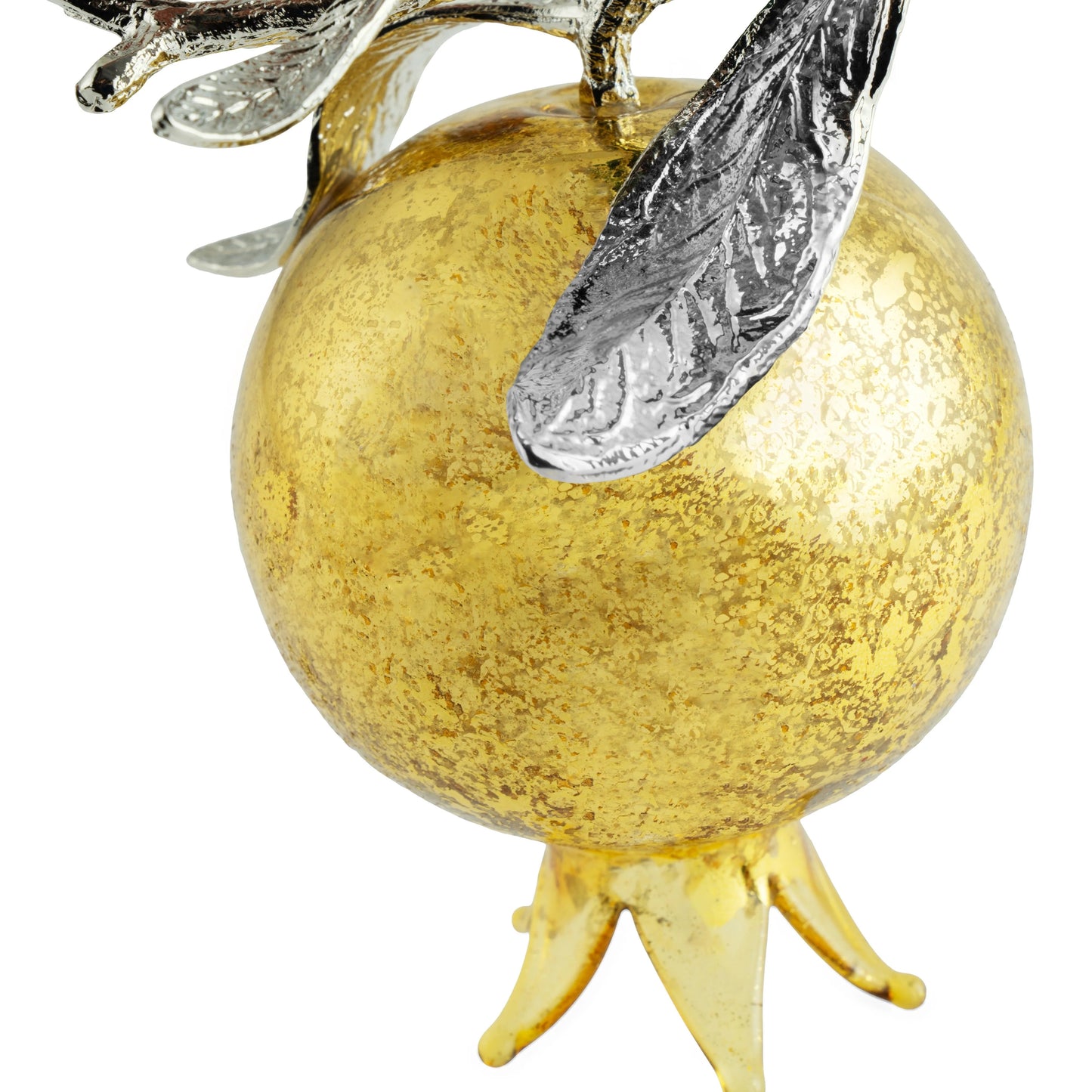 Pomegranate Glass Ornament/ Gold