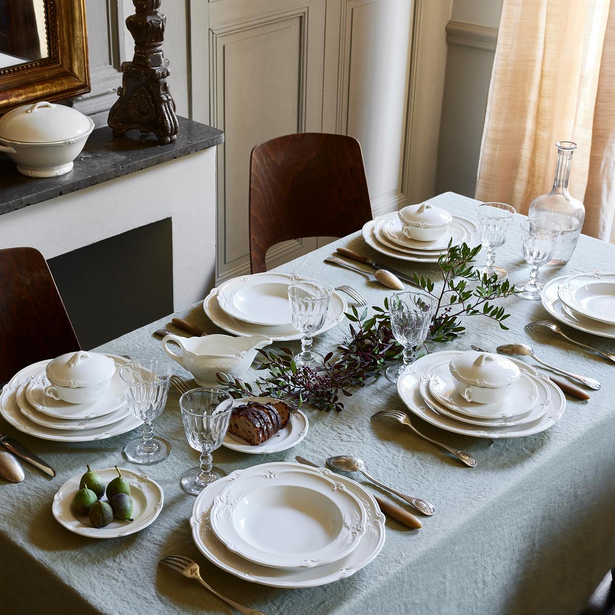 Rocaille White Set of 4 Dinner Plates