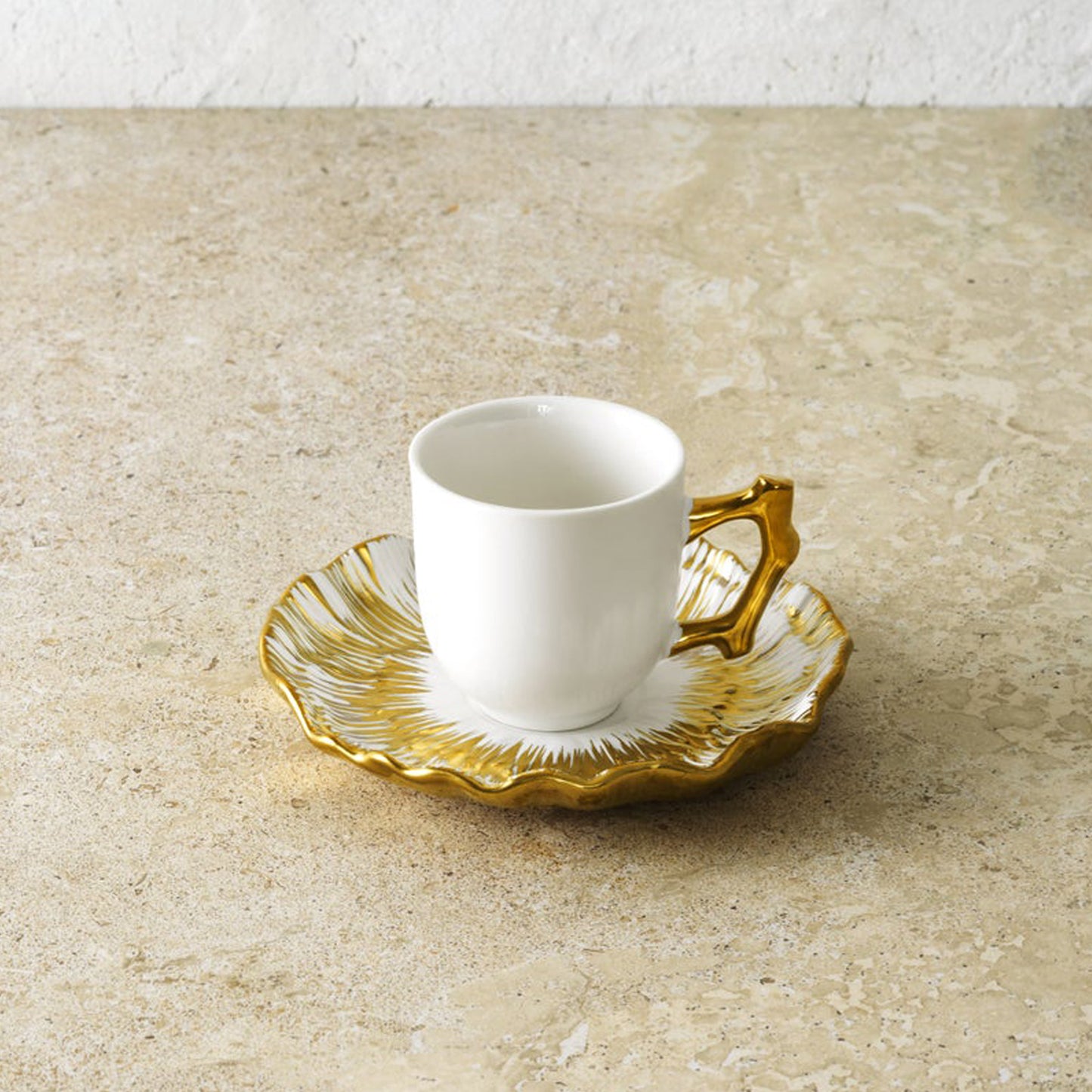 Anemone Demitasse Set W/Stand