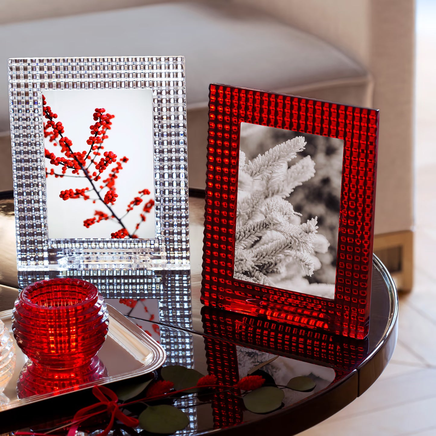 Eye Votive Red Set of 2