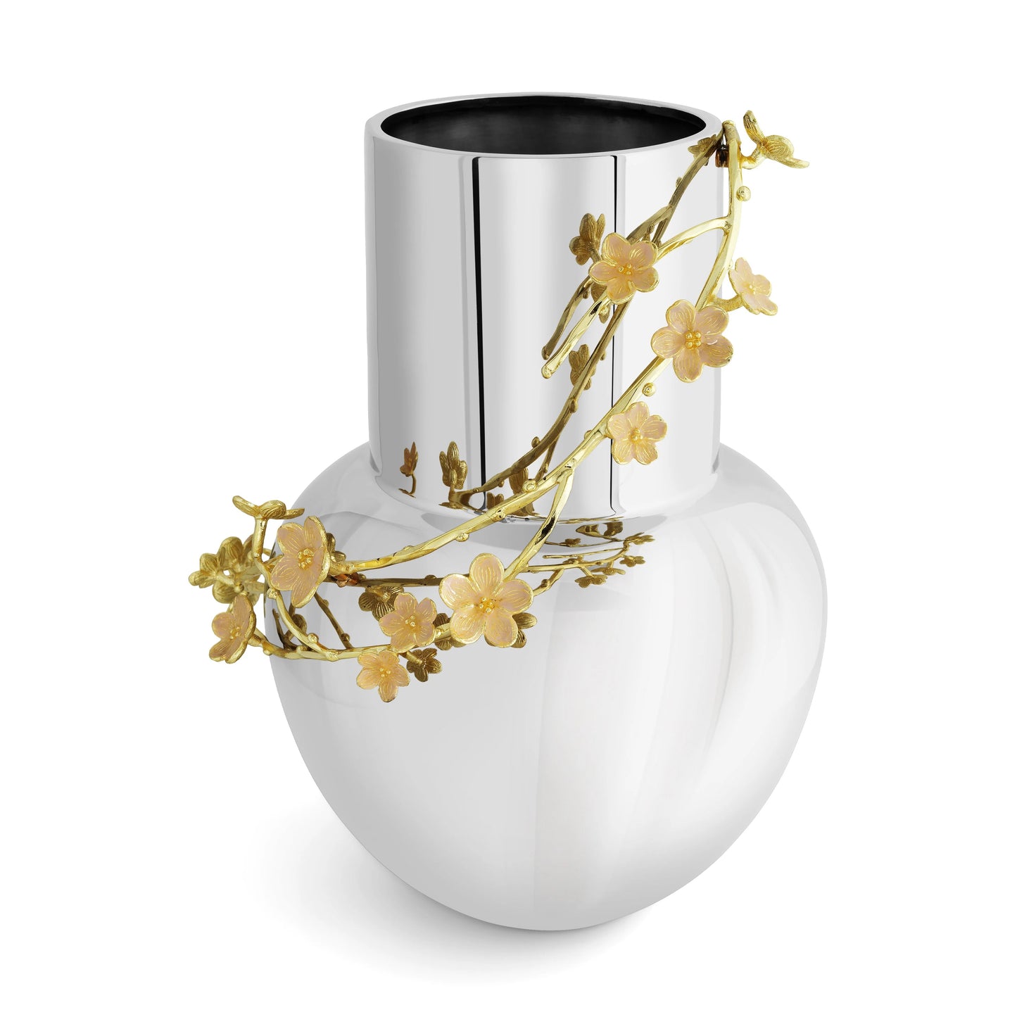 Cherry Blossom Vase - Silver/L