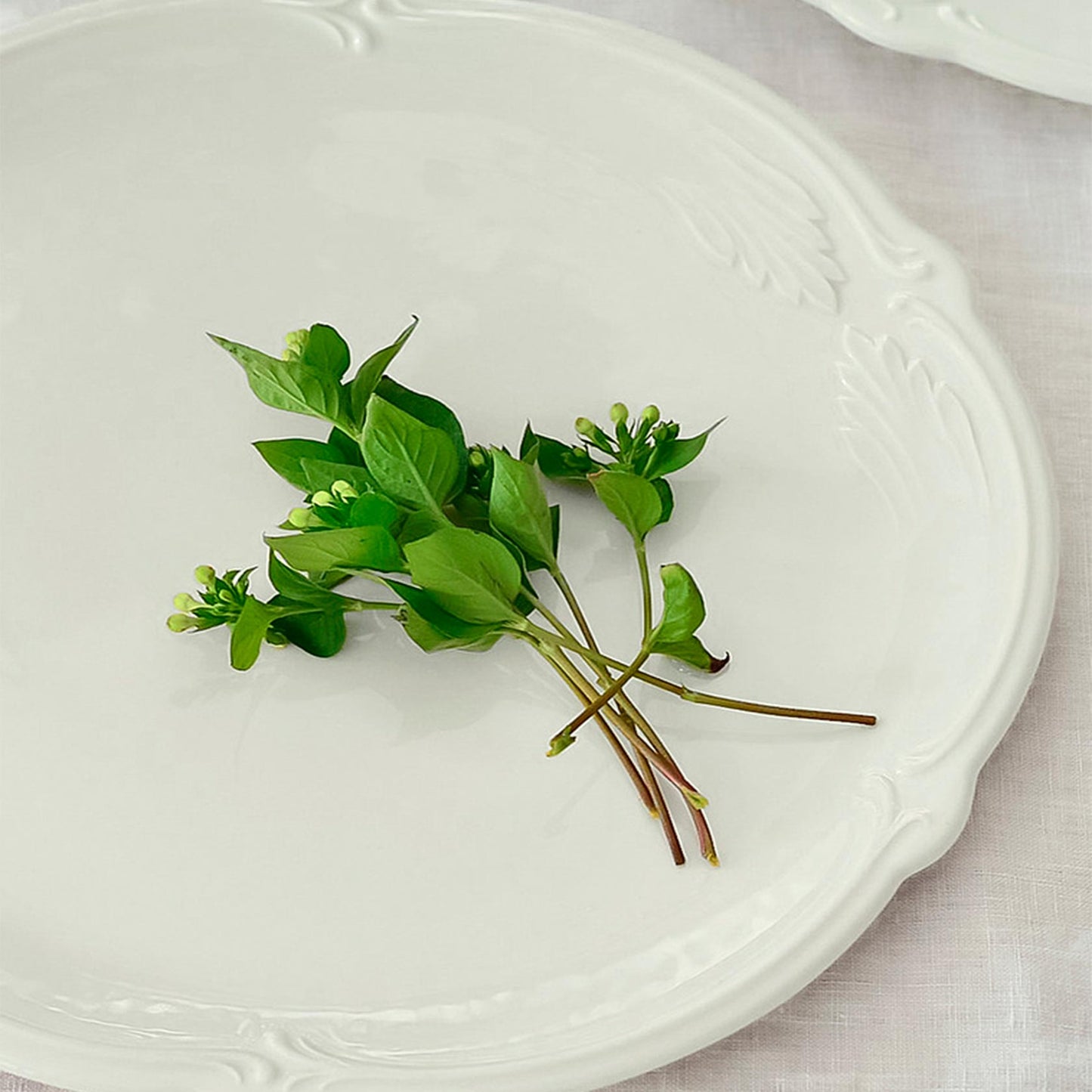 Rocaille White Cake Platter