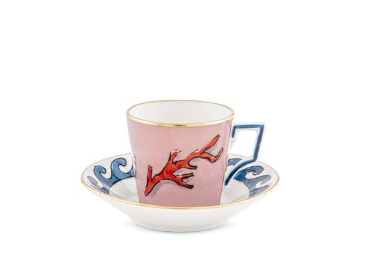 IL Viaggio Di Nettuno Set of 2 Coffee Cups And Saucers by Richard Ginori – view 2