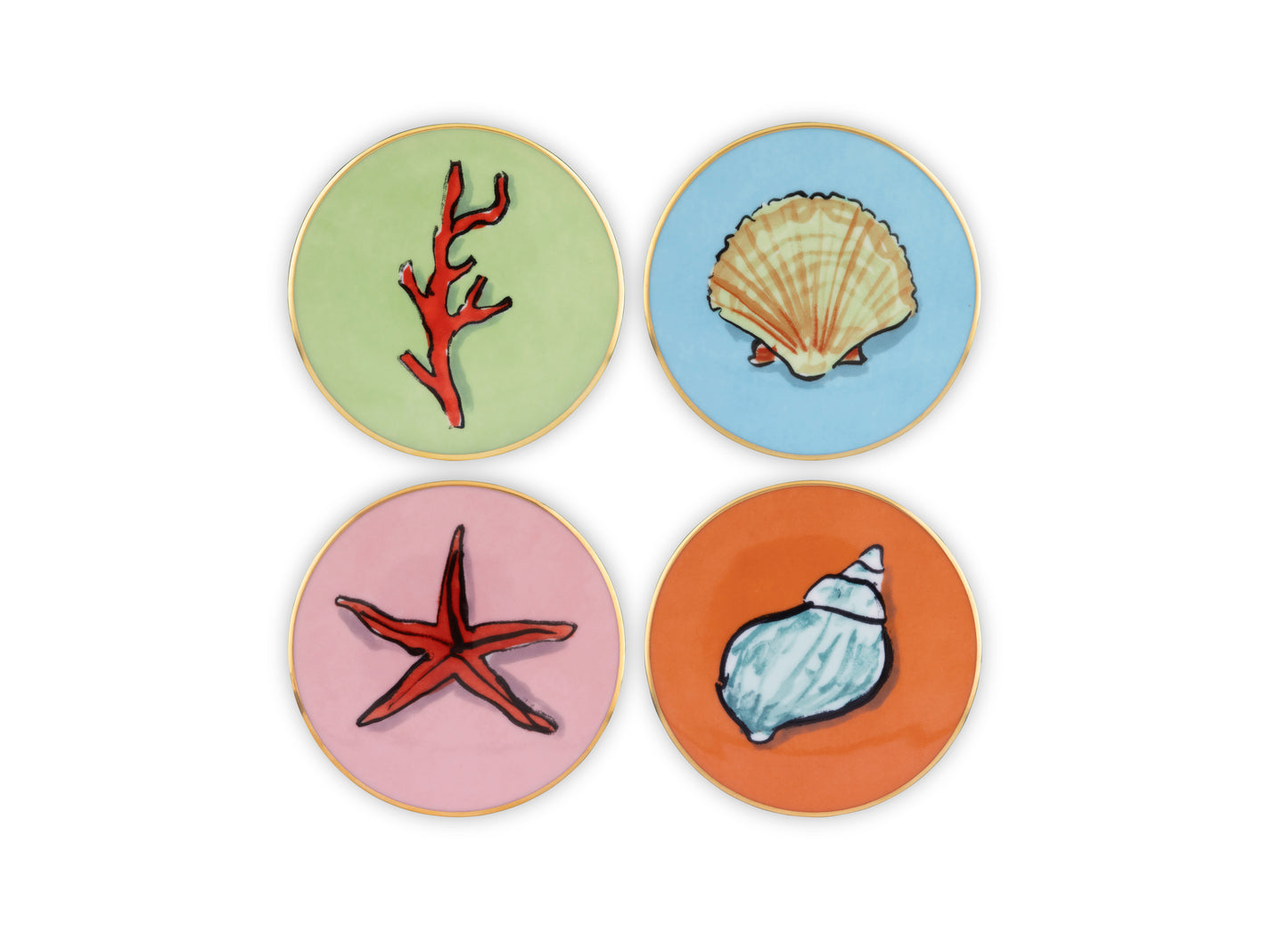 IL Viaggio Di Nettuno Set of 4 Coasters