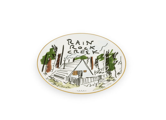Decorative Plate Rain Rock Greek