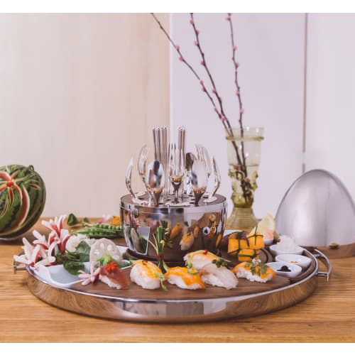 Mood Asia silver-plated flatware set for 6 people 24 pieces
