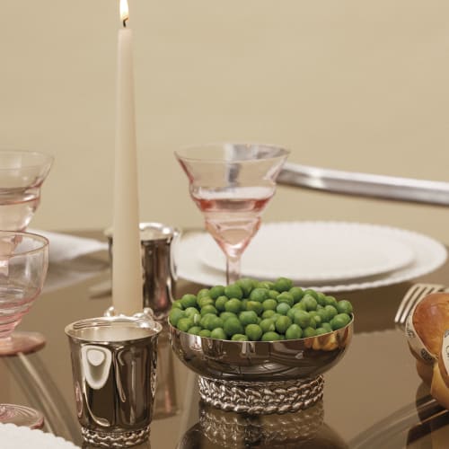 Babylone small bowl silver-plated