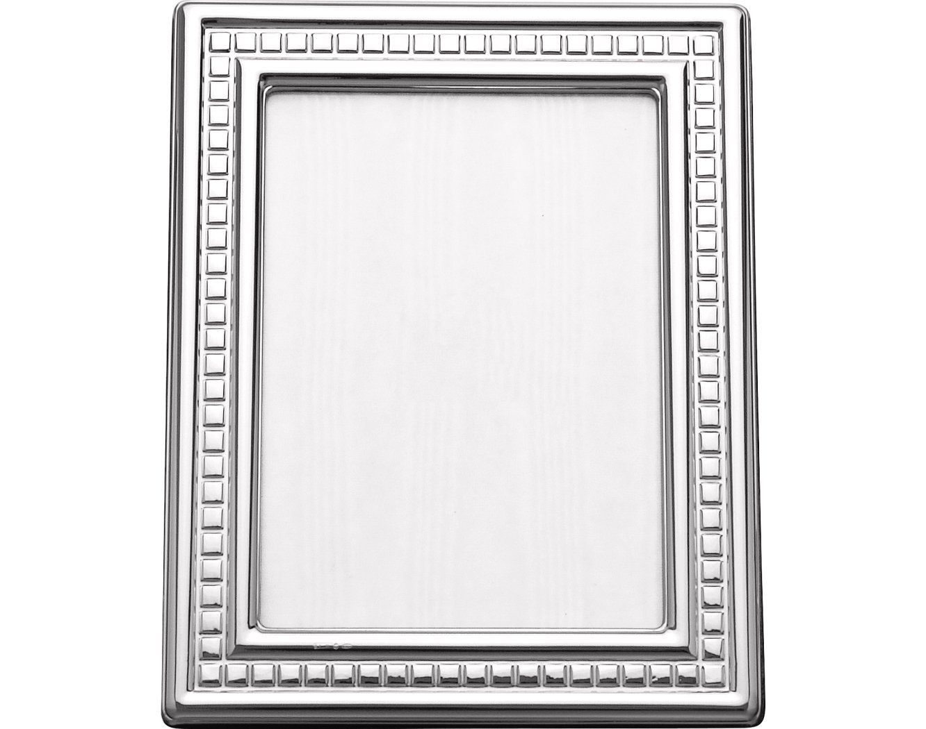 Rectangular photo frame w/square motifs