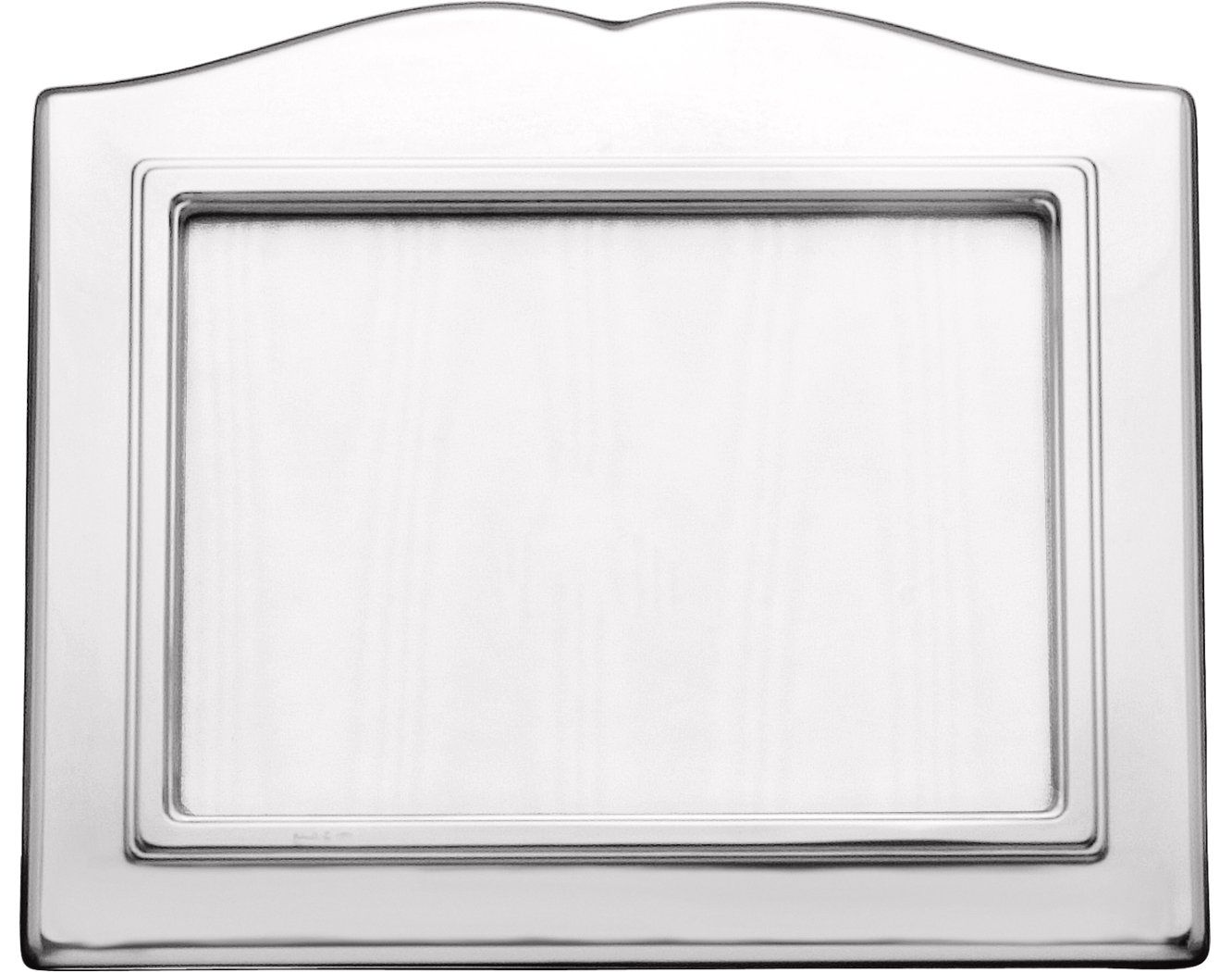 Rectangular photo frame w/shaped side