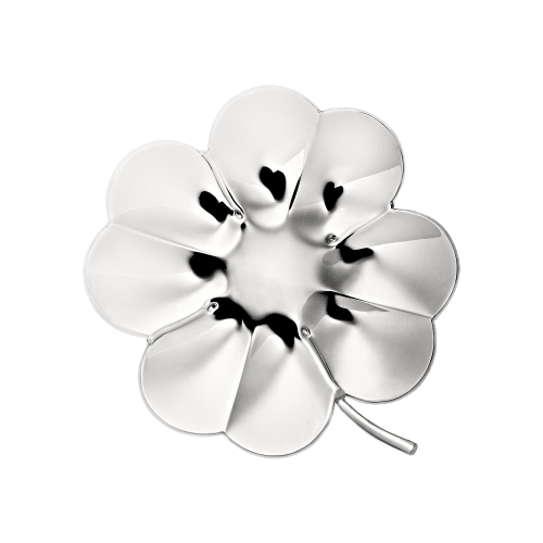 Lucky 4-leaf clover bowl silver-plated