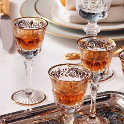 Marly or set of 6 liqueur glasses