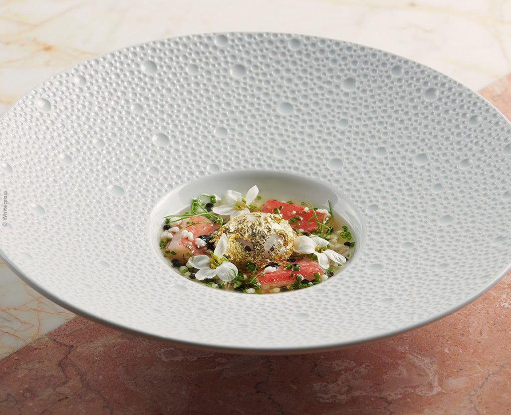 Ecume White Deep Rim Soup plate