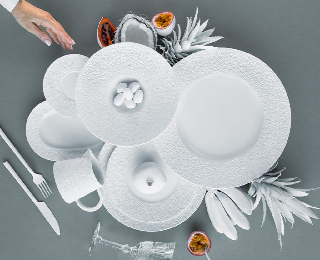 Ecume White Deep Rim Soup plate