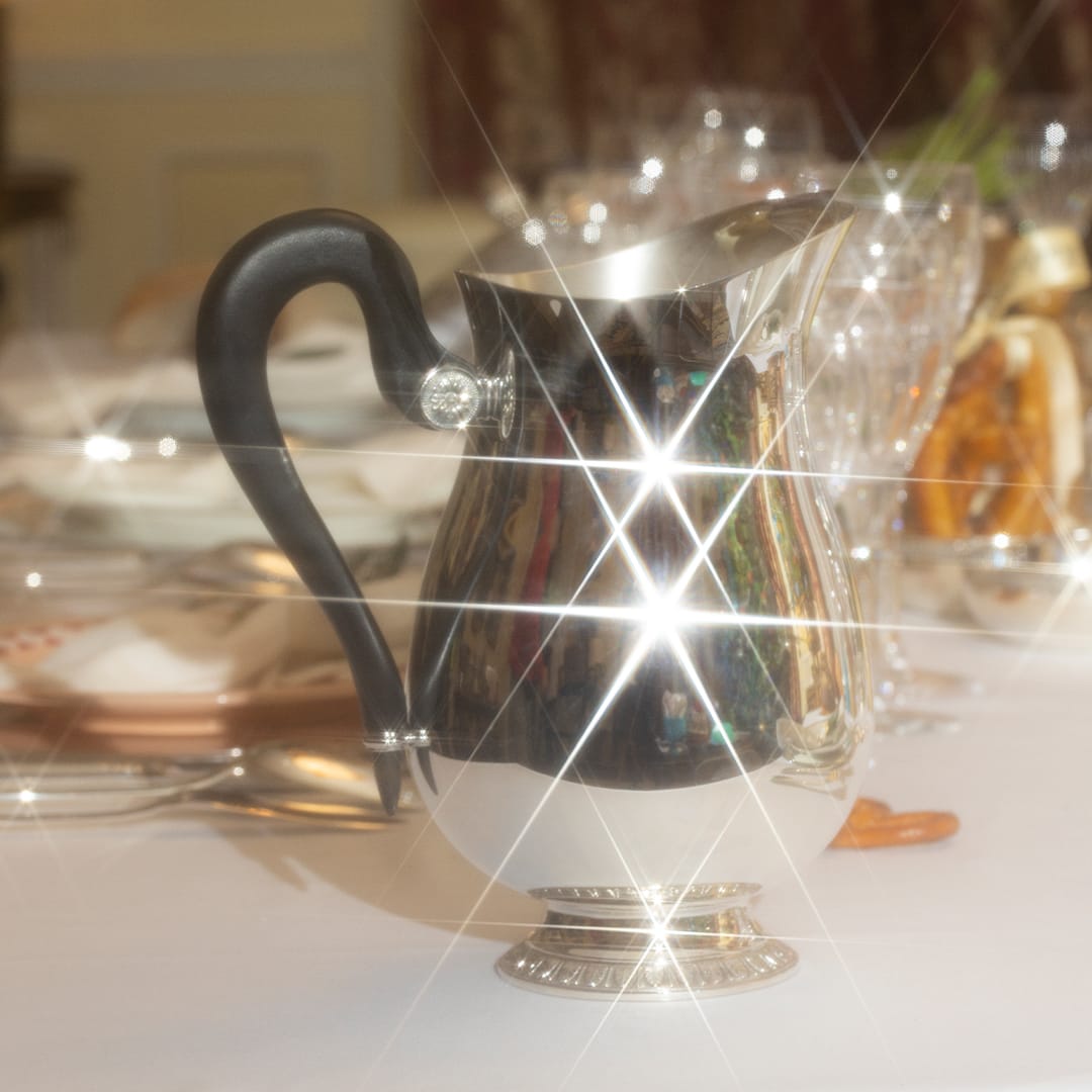 Malmaison silver-plated water pitcher
