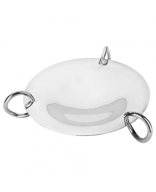 Vertigo silver-plated centerpiece