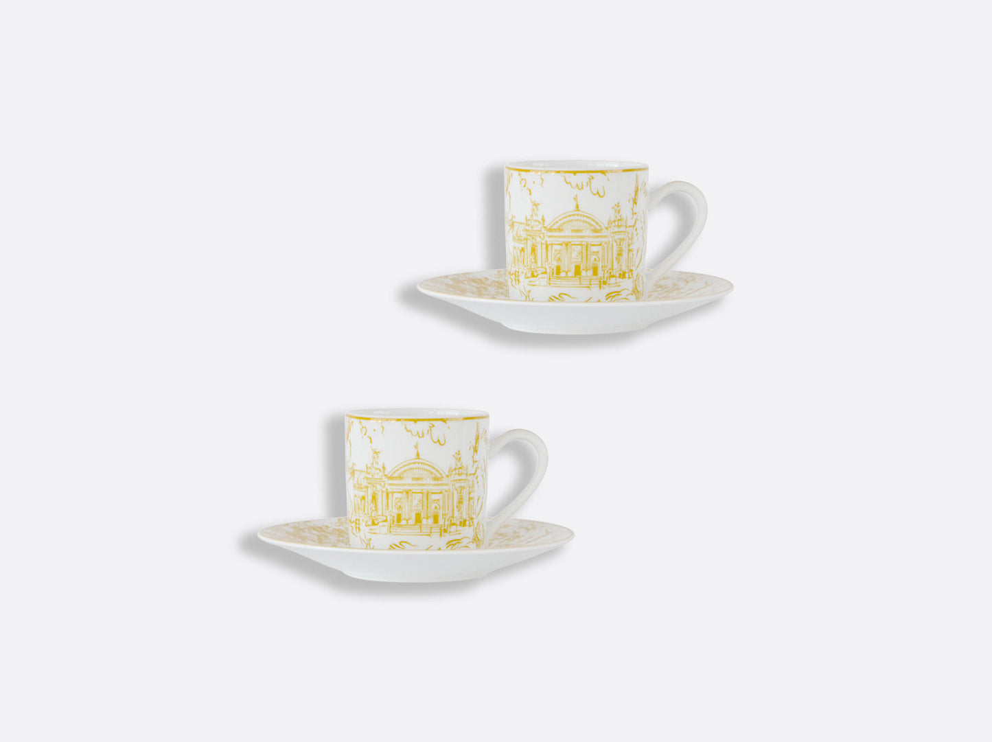 TOUT PARIS Set of 2 coffee cups and saucers,