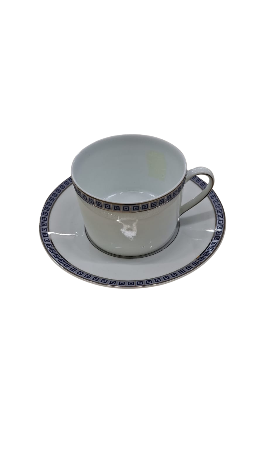 Athena Navy Tea Cup and Saucer
