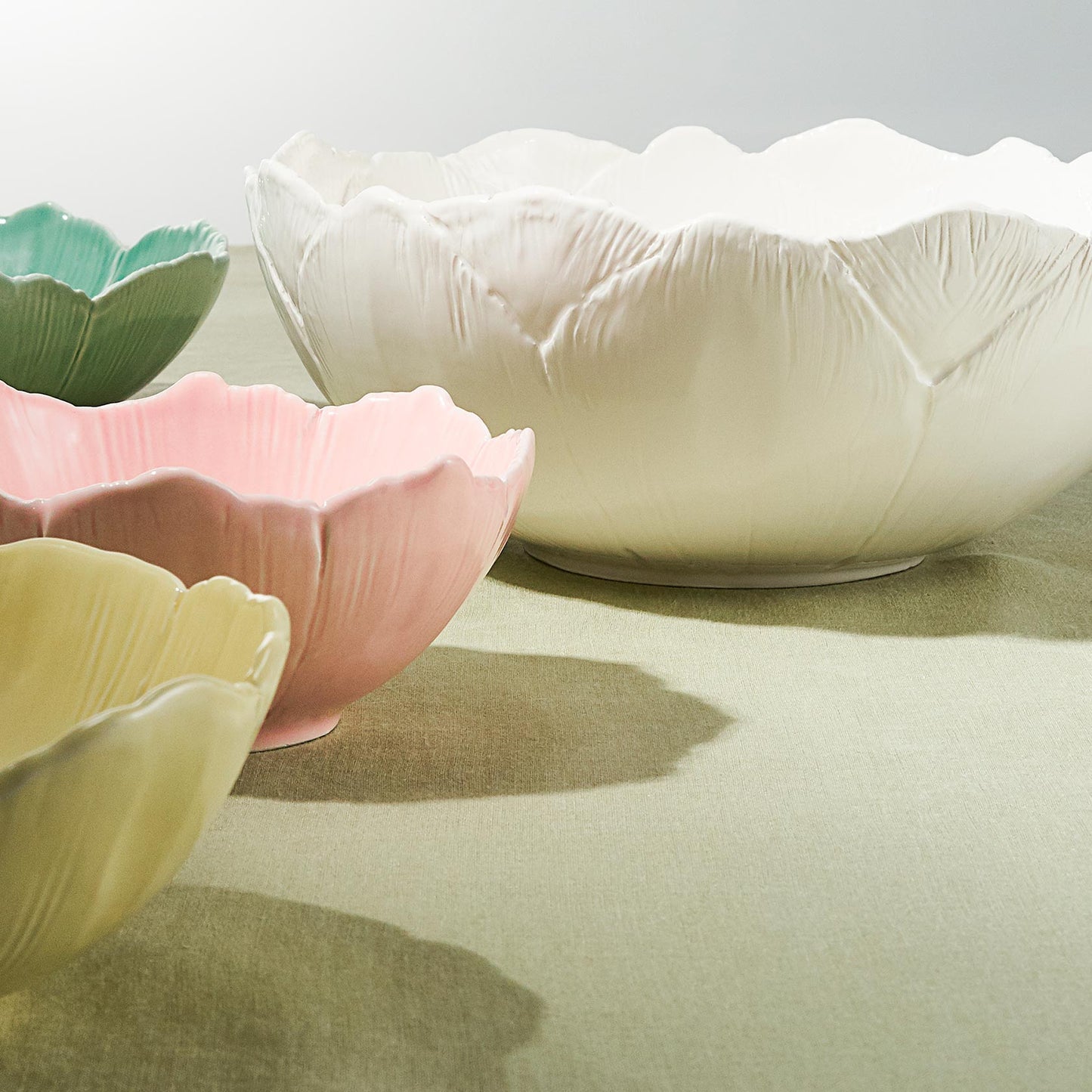 Cherry Blossom Off White Salad Bowl