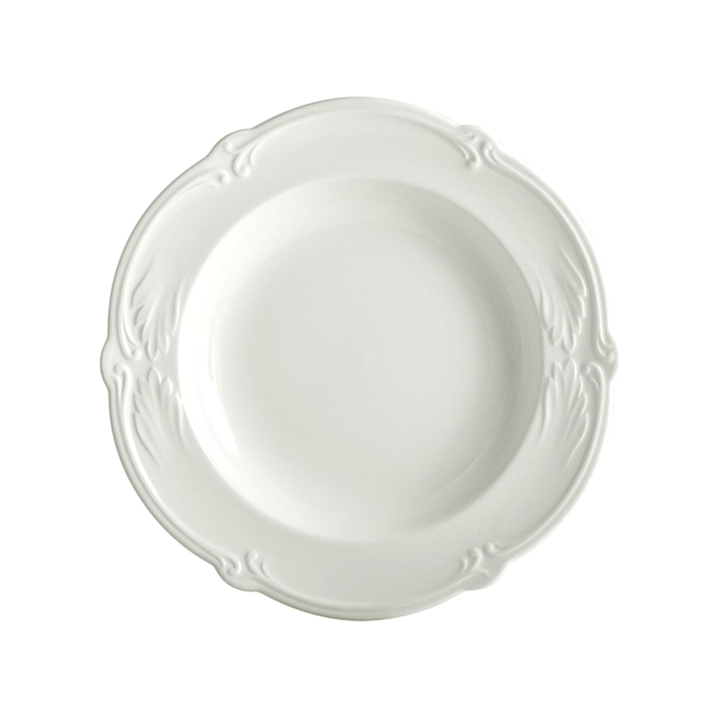 Rocaille White Set of 4 Soup Plates