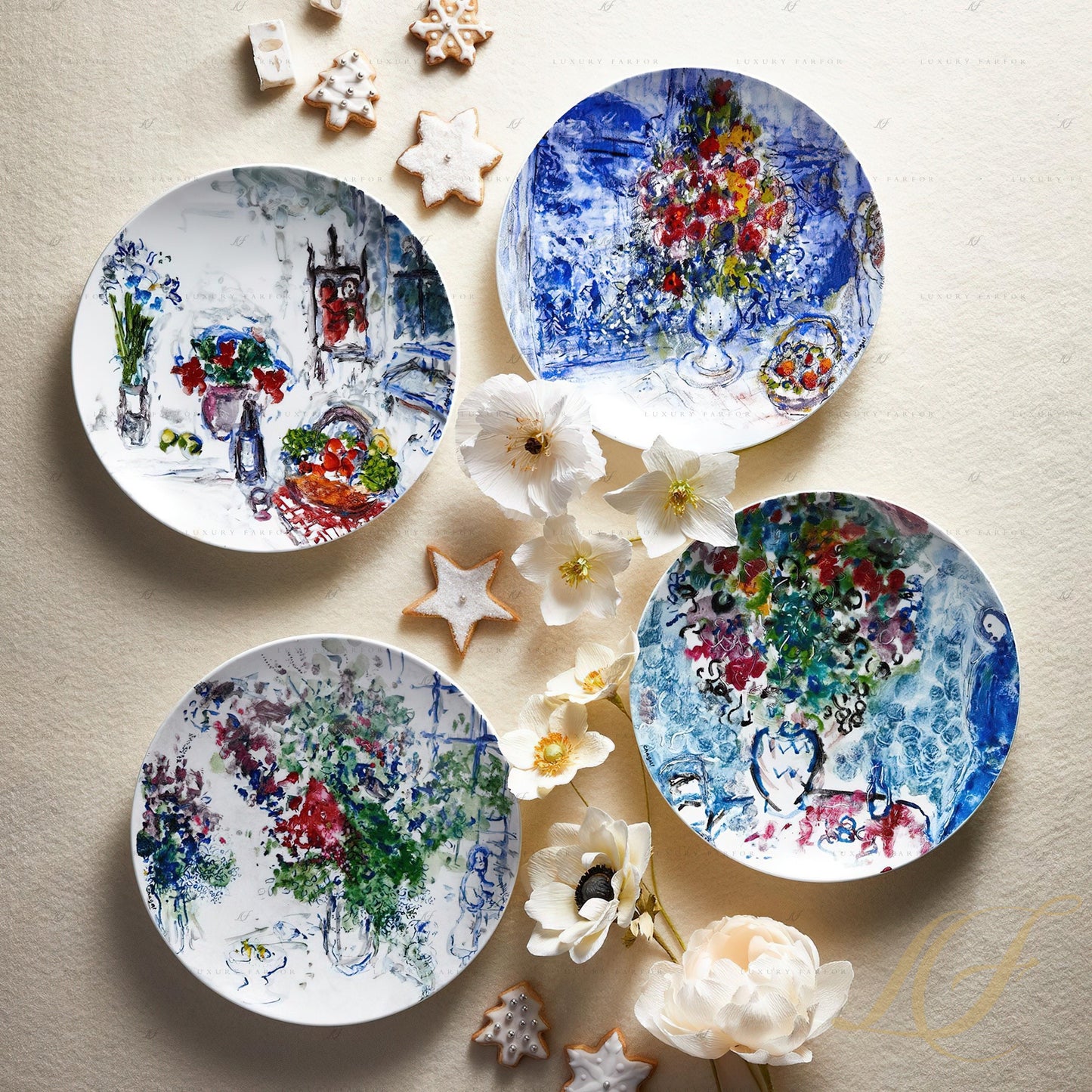 Les Bouquets De Fleurs Creamer