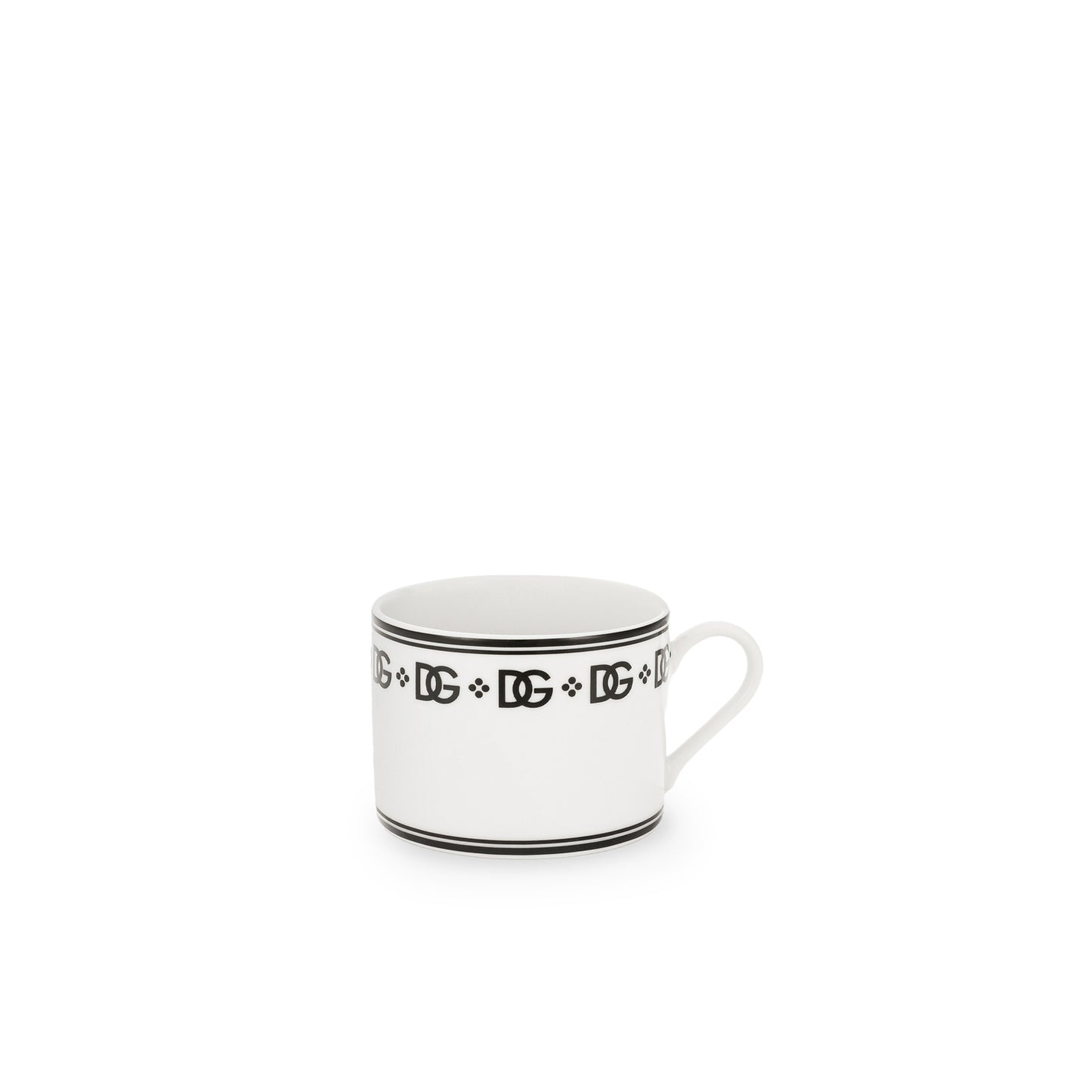 Set of 2 tea cups and saucers Dolce & Gabbana Casa DG LOGO