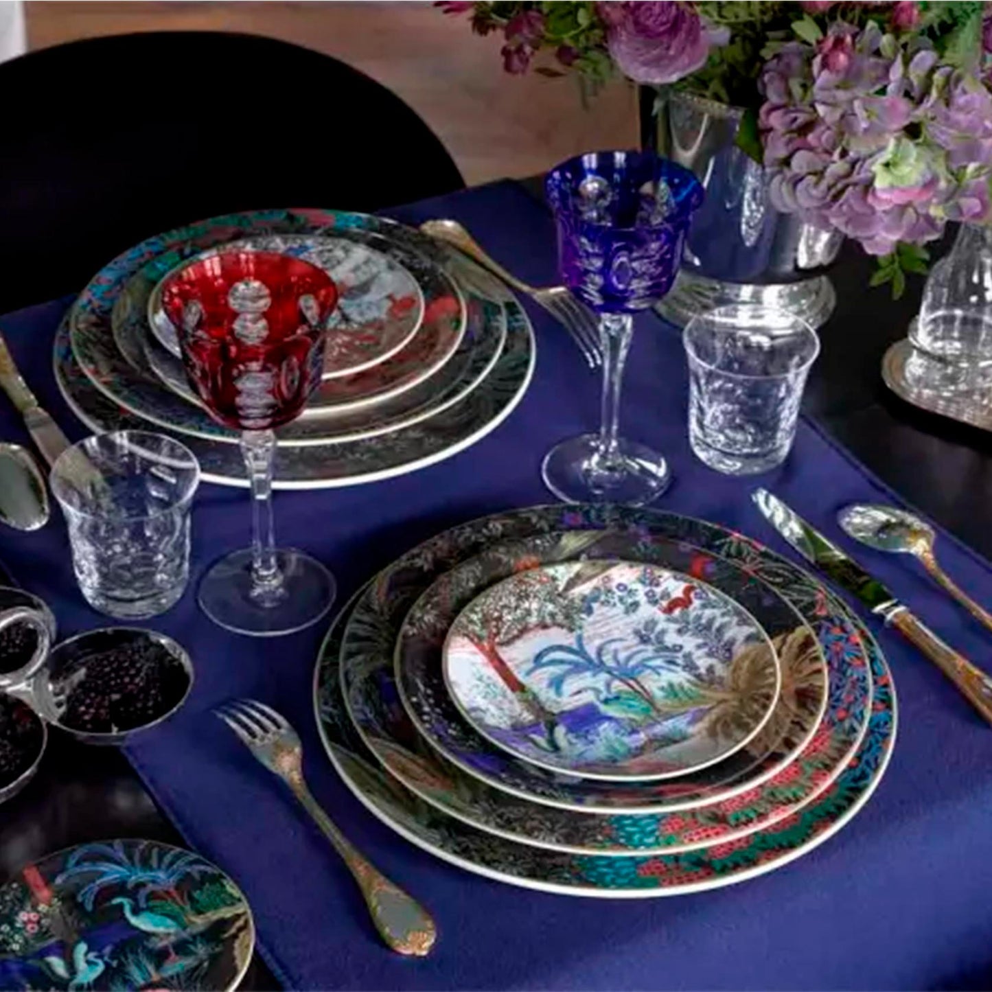 Jardin Du Palais Set of 2 Espresso Cups & Saucers