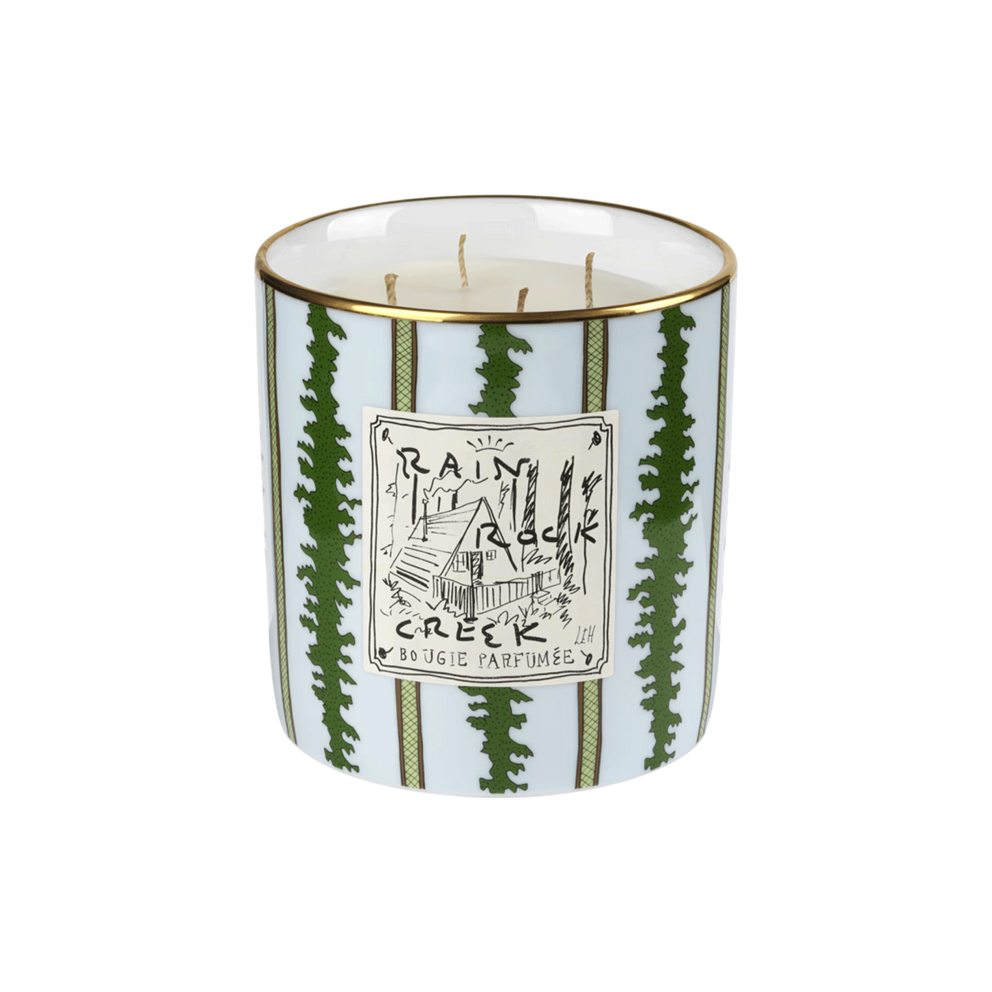 Decorative Large Candle Rain Rock Creek