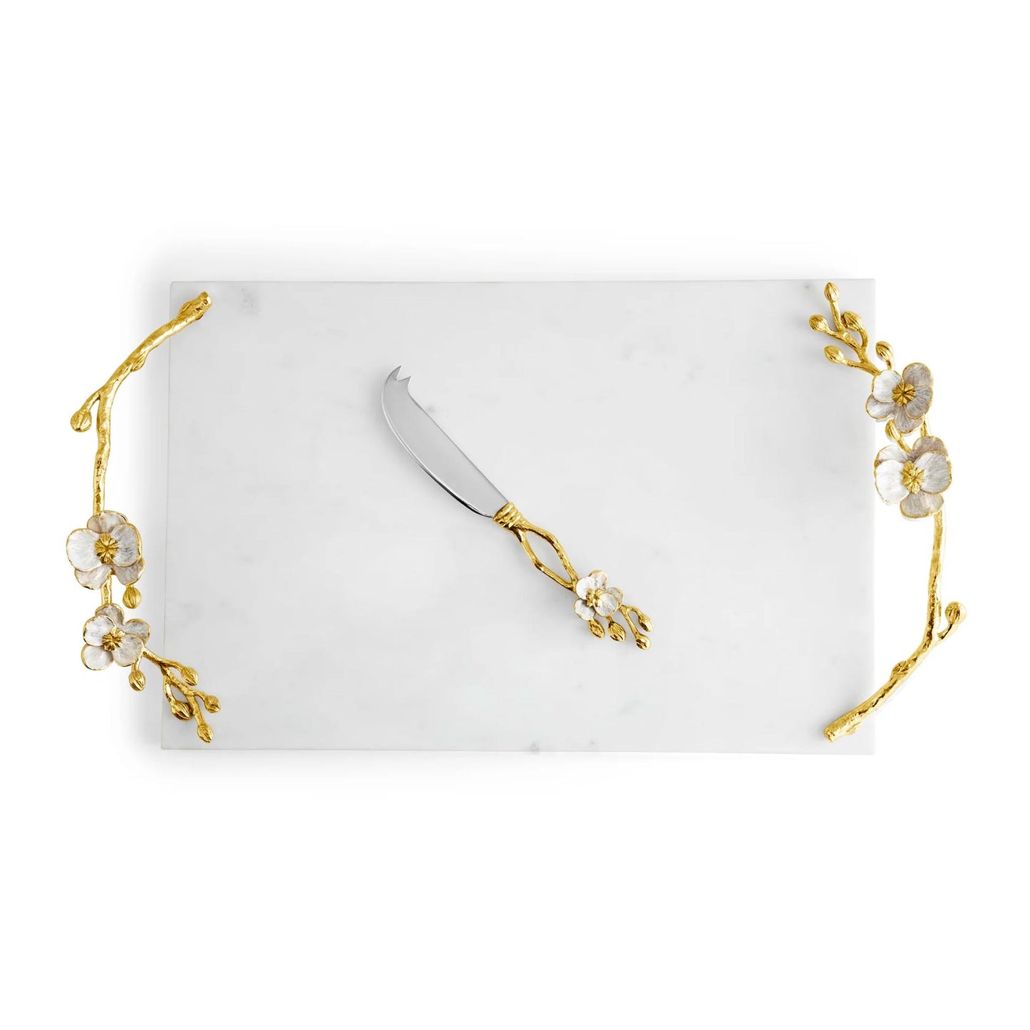 Orchid Cheese Board with Knife /Large