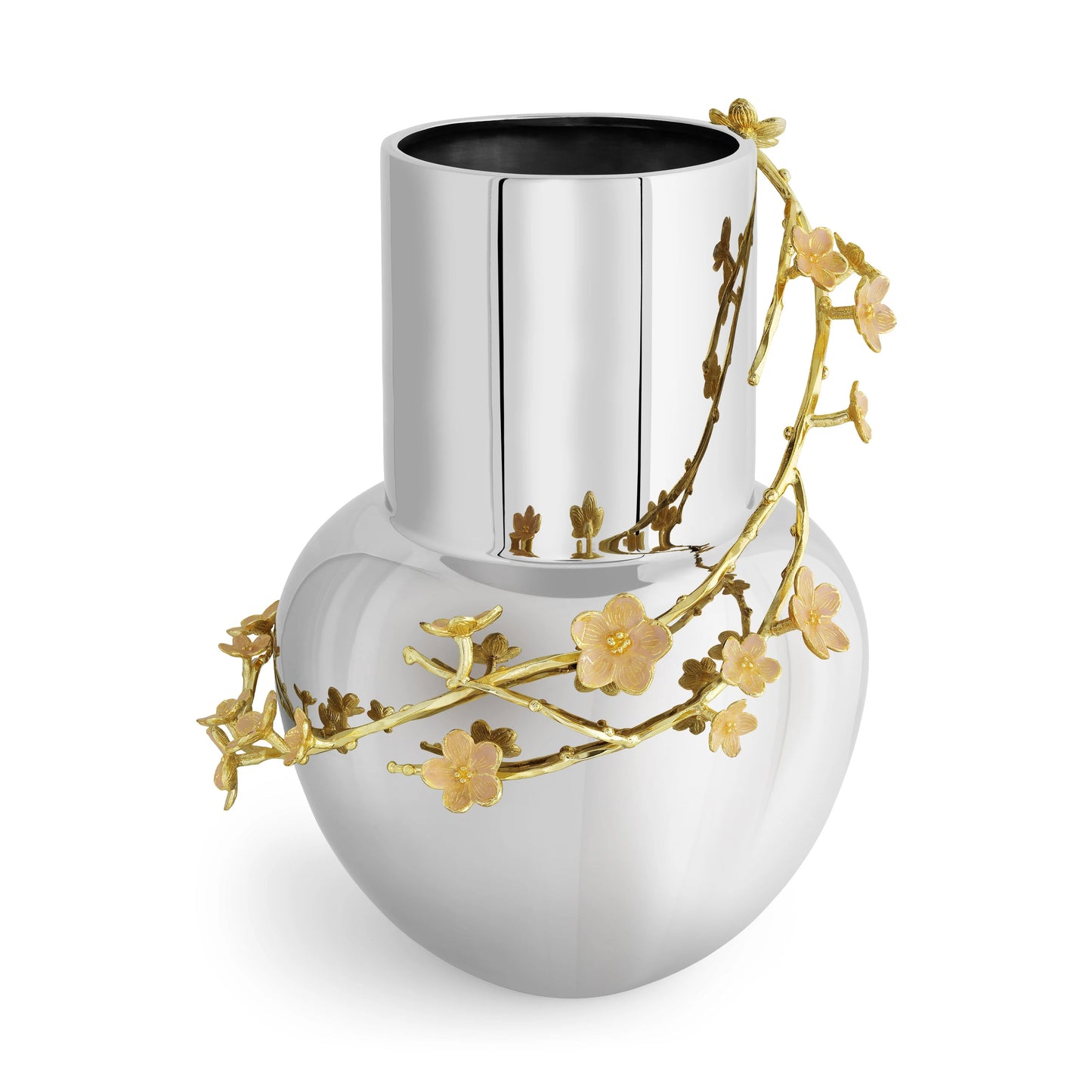 Cherry Blossom Vase - Silver/L