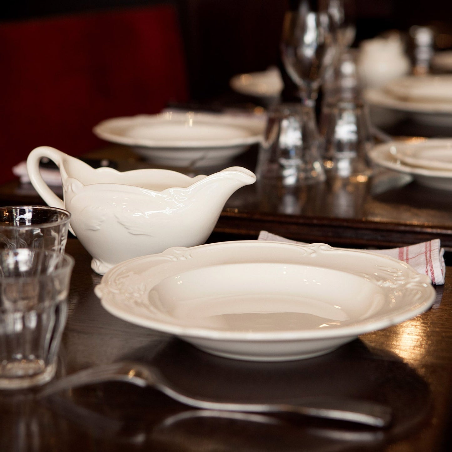 Rocaille White Set of 4 Soup Plates