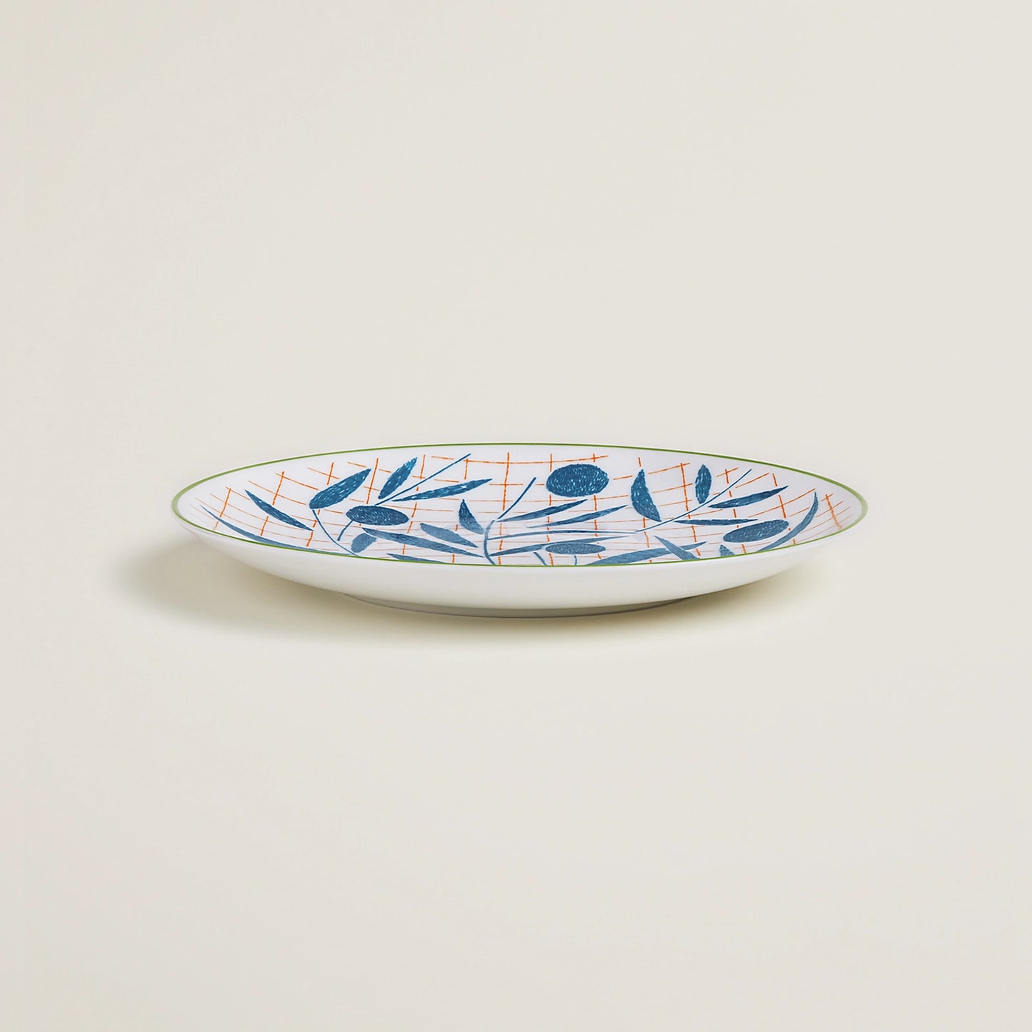 A Walk In The Garden Blue dessert plate