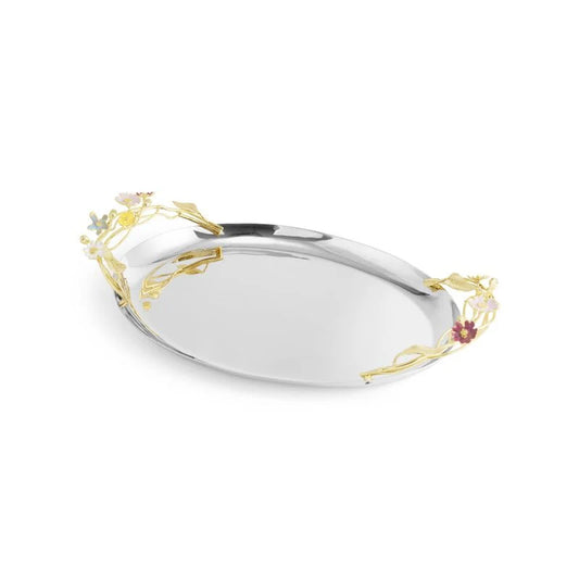 Վայրի ծաղիկների միջին օվալաձև սկուտեղ