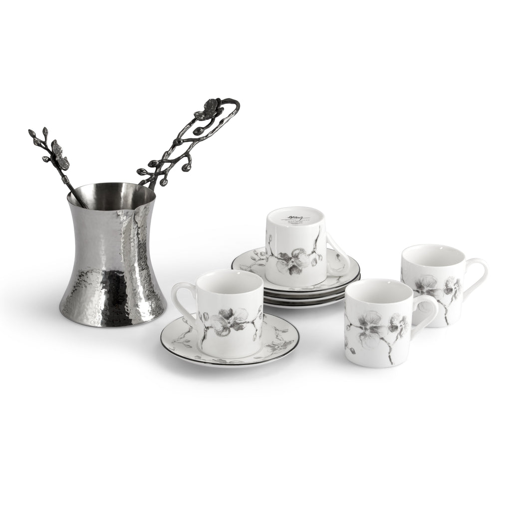Coffee pot & demitasse set for 4 person