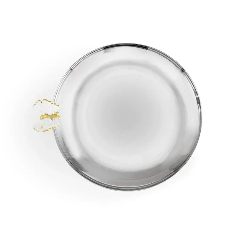 Butterfly Ginkgo Gold Candy Dish