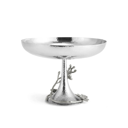 White Orchid Footed Centerpiece Bowl